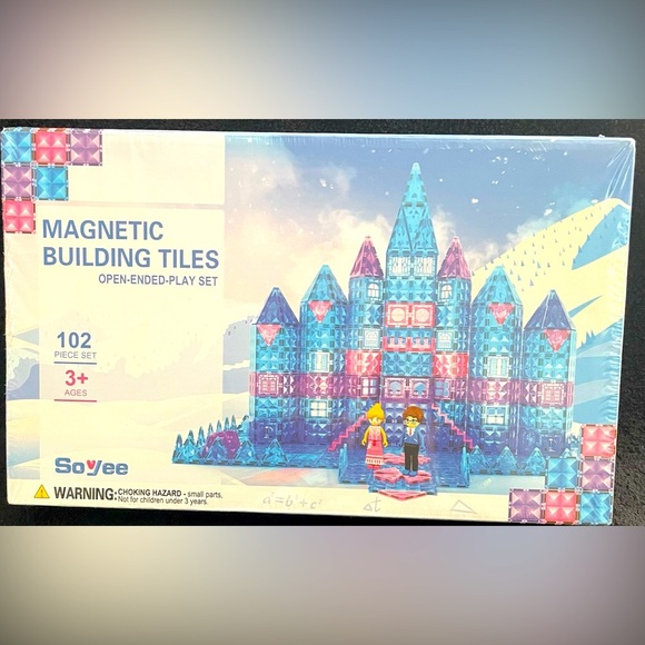 So Jee Other - NIB Magnetic Tiles 3D Kids Toys Age 3+ Educational Magnetic Building 102 PC SET